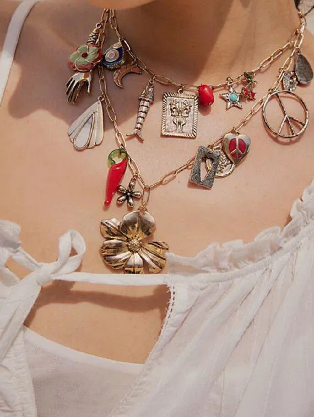 Free People Maxamillion Necklace/Flower Power